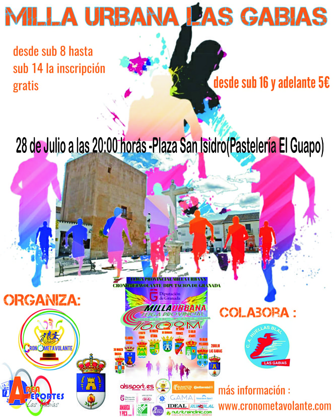 Cartel de la IV Milla Urbana de Las Gabias 
