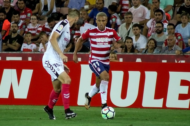 Darwin Machís en su anterior etapa como jugador del Granada CF (GRJ)   