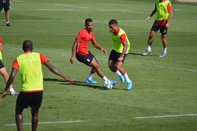 Yangel y Machís en un entrenamiento (GRJ) 