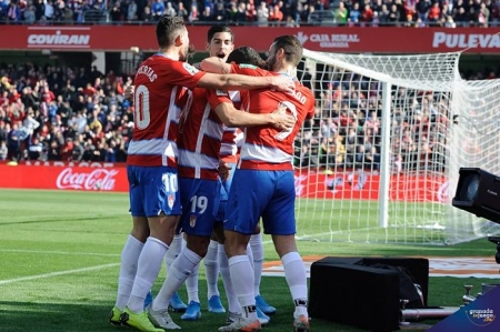 Celebración del tanto de la victoria ante el Mallorca (JOSÉ M. BALDOMERO) Celebración del tanto de la victoria ante el Mallorca (JOSÉ M. BALDOMERO)