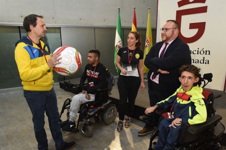 Presentación de “Powerchair football” (J. MORENO GÓMEZ / DIPGRA) Presentación de “Powerchair football” (J. MORENO GÓMEZ / DIPGRA)