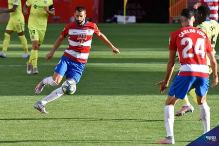 Gonalons terminó tocado el partido ante el Getafe (BALDOMERO) Gonalons terminó tocado el partido ante el Getafe (BALDOMERO)