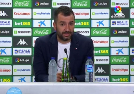 Diego Martínez, en un momento de la rueda de prensa (LALIGA) Diego Martínez, en un momento de la rueda de prensa (LALIGA)