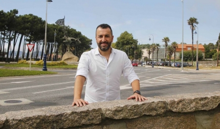 Diego Martínez posa para Atlántico Diario en Navia (Vigo) (ATLÁNTICO DIARIO)