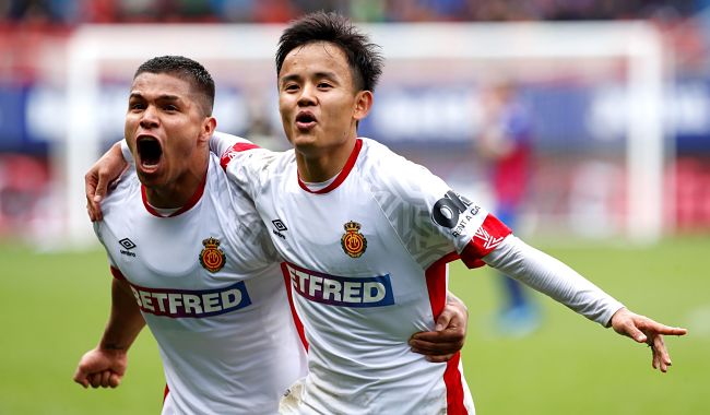Cucho Hernández junto a Kubo, dos objetivos errados 