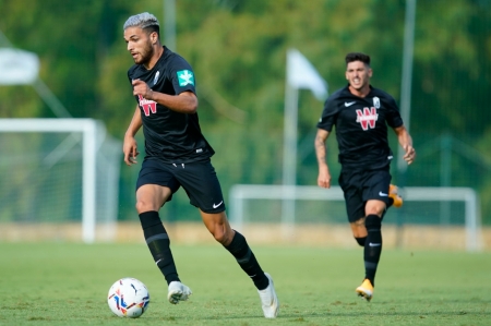 Antoñín, durante el partido de pretemporada con el Granada ante el Valladolid (GCF)
