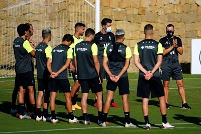 Momento de un entrenamiento en el Marbella Football Center (GCF) Momento de un entrenamiento en el Marbella Football Center (GCF)