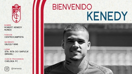Kenedy aterriza en Los Cármenes (GRANADA CF) 