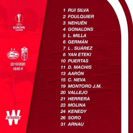 Convocatoria para el partido de mañana (GCF)
