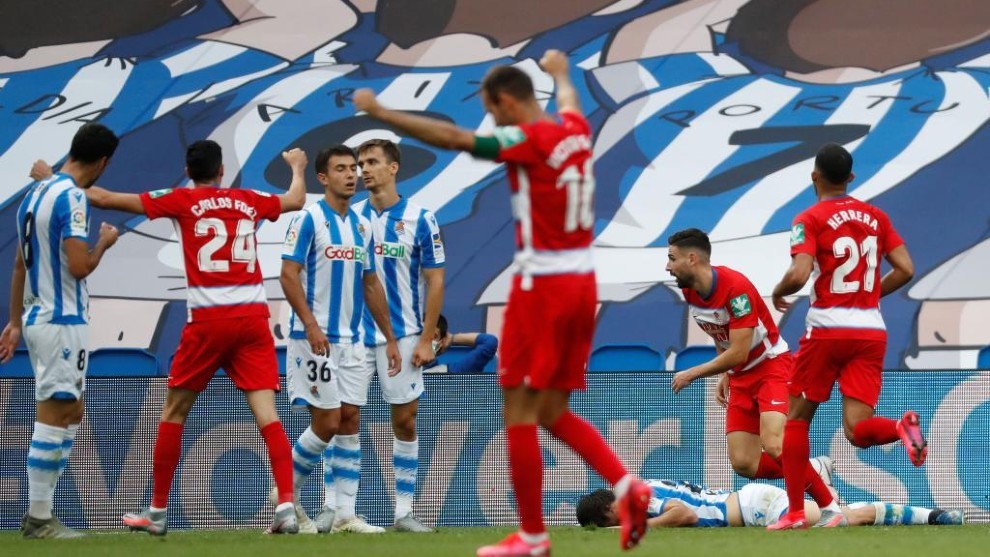 El Granada logró una victoria fundamental la temporada pasada en San Sebastián (MARCA)