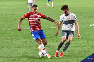 Machís, en un lance del partido de Europa League ante el Locomotive Tbilisi (JOSÉ M. BALDOMERO)