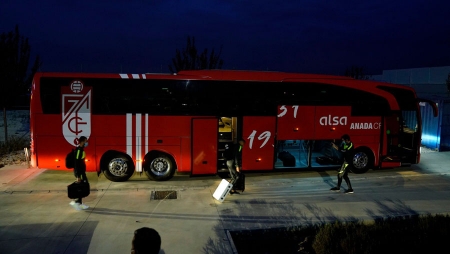 La expedición rojiblanca ya ha partido hacia Nicosia (GCF) La expedición rojiblanca ya ha partido hacia Nicosia (GCF)