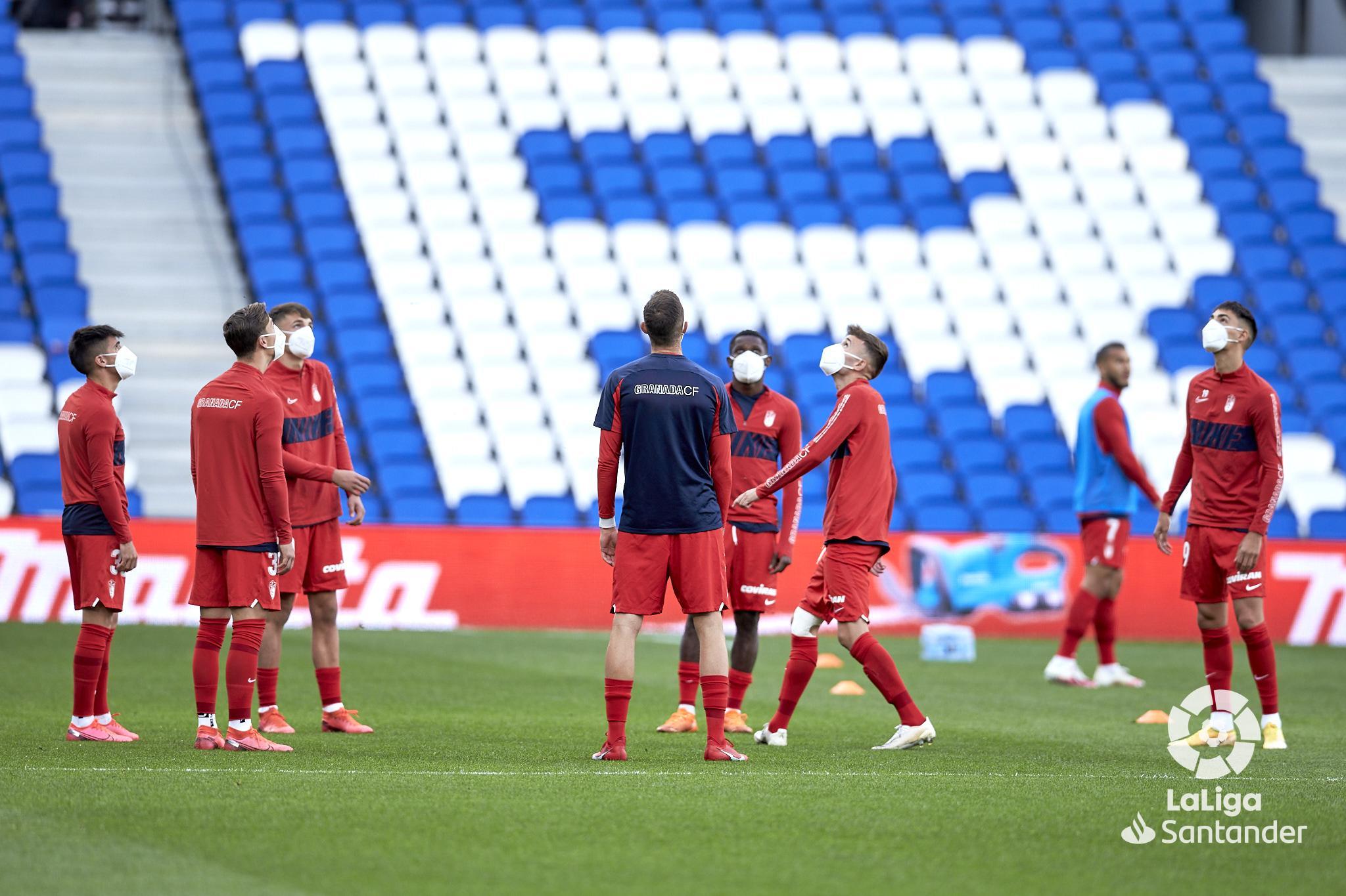 El banquillo del Granada en el `Reale Arena´ estuvo al completo de canteranso (LALIGA)