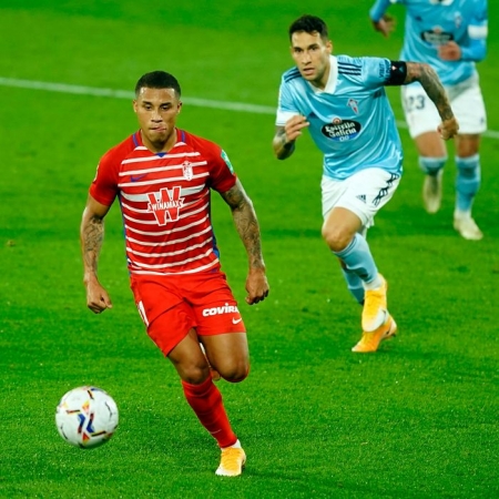 Darwin Machís también sumó cien partidos con el Granada en `Balaídos´ (GCF)