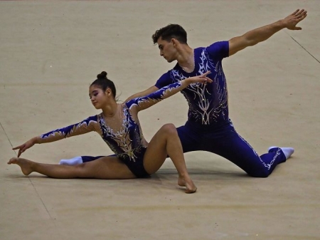 Laura Corral fue segunda en parejas mixtas (ASOCIACIÓN ACRO ALBOLUT) Laura Corral fue segunda en parejas mixtas (ASOCIACIÓN ACRO ALBOLUT)