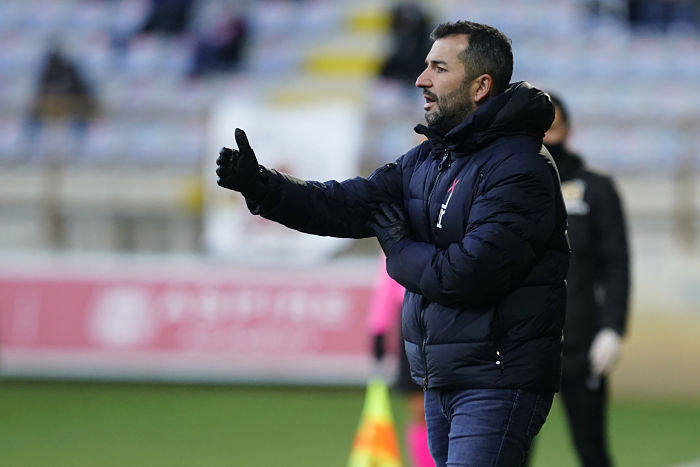 Diego Martínez, durante el último compromiso del Granada en Copa (PEPE VILLOSLADA / GCF)
