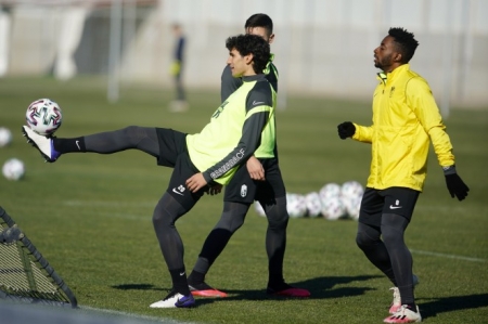 Imagen de la sesión de entrenamiento realizada ayer en la Ciudad Deportiva (PEPE VILLOSLADA / GCF)