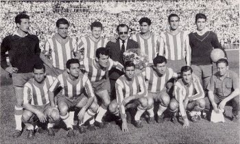 Alineación titular del Granada en la final de Copa de 1959 ante el Barcelona