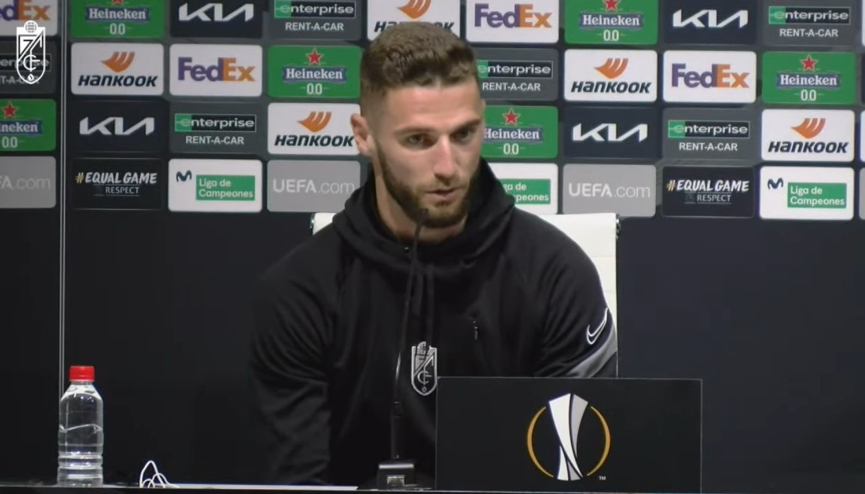 Domingos Duarte, durante la rueda de prensa (GCF TV)