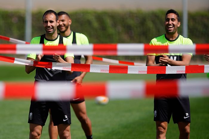 Imagen del entrenamiento de hoy en la Ciudad Deportiva (PEPE VILLOSLADA / GCF)