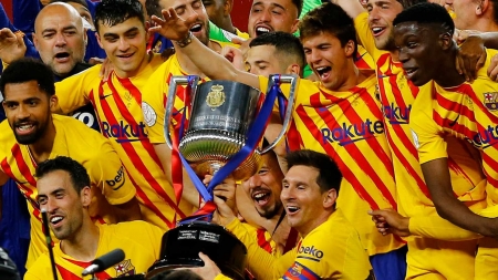 El FC Barcelona ganó con claridad anoche la Copa del Rey (REUTERS)