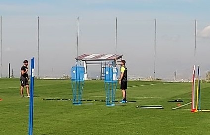 Domingos Duarte se ha ejercitado al margen del grupo (FRAN CALVO)