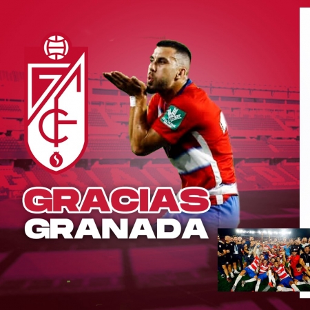 Fede Vico se despidió ayer del Granada (TWITTER @FVICO)