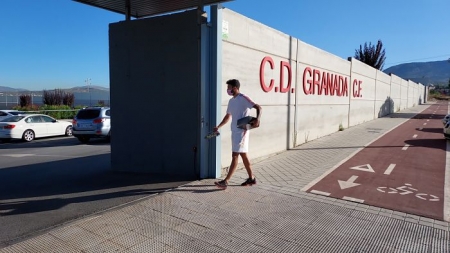 Antoñín, cedido la pasada campaña en el Rayo Vallecano, a su llegada a la Ciudad Deportiva (FRAN CALVO)
