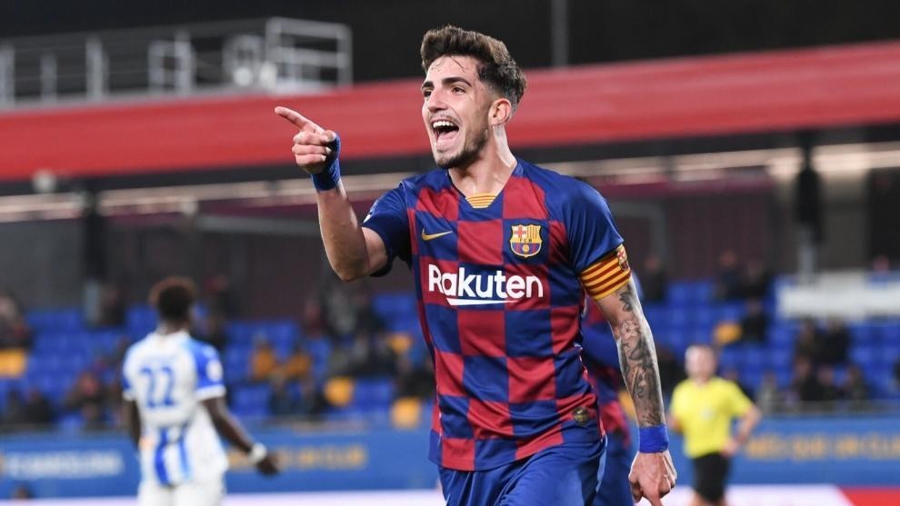 El Granada podría ser uno de los posibles destinos de Monchu, quien arrancará mañana la pretemporada con el Barça (FC BARCELONA)