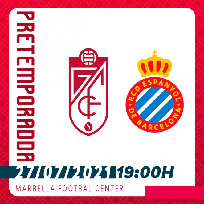 Granada y Espanyol se verán las caras el 27 de julio en Marbella (GCF)