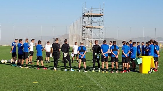 Imagen del entrenamiento de hoy del Granada CF (FRAN CALVO)