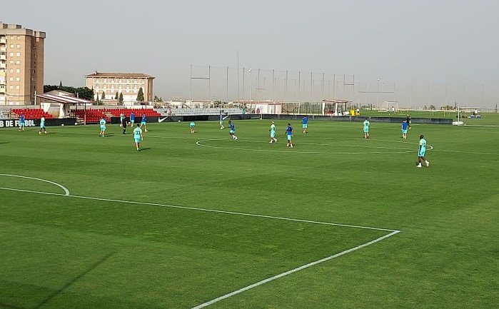 Imagen del partidillo de hoy en la Ciudad Deportiva (FRAN CALVO)