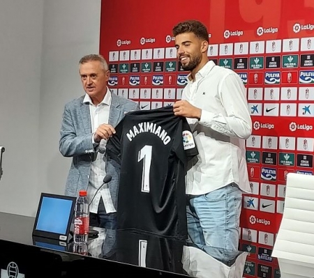 Pep Boada, durante la presentación de Luís Maximiano como nuevo jugador del Granada (FRAN CALVO) Pep Boada, durante la presentación de Luís Maximiano como nuevo jugador del Granada (FRAN CALVO)