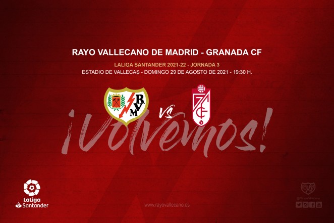 El Rayo Vallecano lanza a la venta las entradas para el partido del domingo ante el Granada (RAYO VALLECANO)