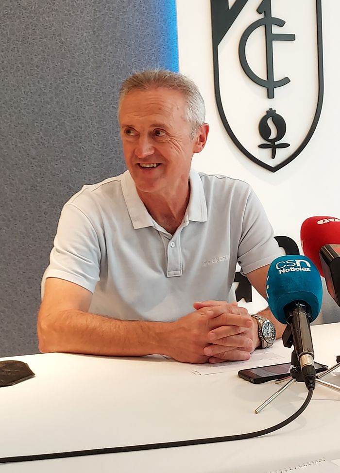 Pep Boada, durante la reunión con los medios de comunicación esta mañana (FRAN CALVO)