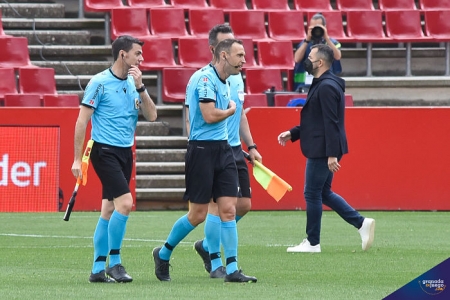 Guillermo Cuadra Fernández, en el `Nuevo Los Cármenes` durante el Granada - Villarreal de la pasada campaña (JOSÉ M. BALDOMERO)