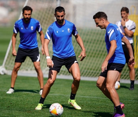 Imagen de la sesión de recuperación de esta mañana en la Ciudad Deportiva (PEPE VILLOSLADA / GCF) Imagen de la sesión de recuperación de esta mañana en la Ciudad Deportiva (PEPE VILLOSLADA / GCF)