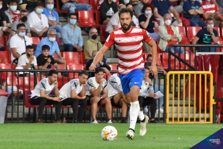 Germán, durante el partido ante la Real Sociedad (JOSÉ M. BALDOMERO) Germán, durante el partido ante la Real Sociedad (JOSÉ M. BALDOMERO)