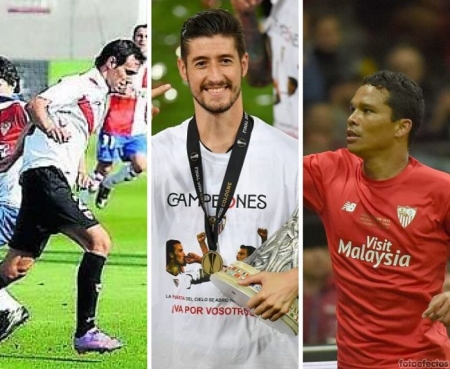Víctor Díaz, Escudero y Bacca tienen pasado sevillista y se medirán mañana a su ex equipo Víctor Díaz, Escudero y Bacca tienen pasado sevillista y se medirán mañana a su ex equipo