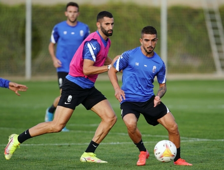 Monchu, durante el entrenamiento de hoy en la Ciudad Deportiva (PEPE VILLOSLADA / GCF) Monchu, durante el entrenamiento de hoy en la Ciudad Deportiva (PEPE VILLOSLADA / GCF)