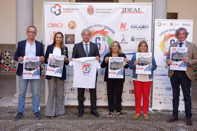 Presentación de la Carrera-Marcha Solidaria de Aspace (JAVIER ALGARRA / AYUNTAMIENTO)