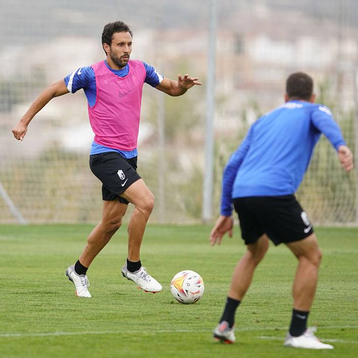 Germán Sánchez, durante el entrenamiento de este miércoles en la Ciudad Deportiva (PEPE VILLOSLADA / GCF)