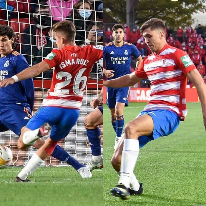 Isma Ruiz y Torrente jugaron media hora contra el Real Madrid en el `Nuevo Los Cármenes` (JOSÉ M. BALDOMERO)