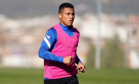 Machis ya ha entrenado en el césped junto a sus compañeros (PEPE VILLOSLADA / GCF) Machis ya ha entrenado en el césped junto a sus compañeros (PEPE VILLOSLADA / GCF)