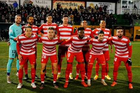 Once inicial del Granada en Mancha Real (PEPE VILLOSLADA / GCF) Once inicial del Granada en Mancha Real (PEPE VILLOSLADA / GCF)