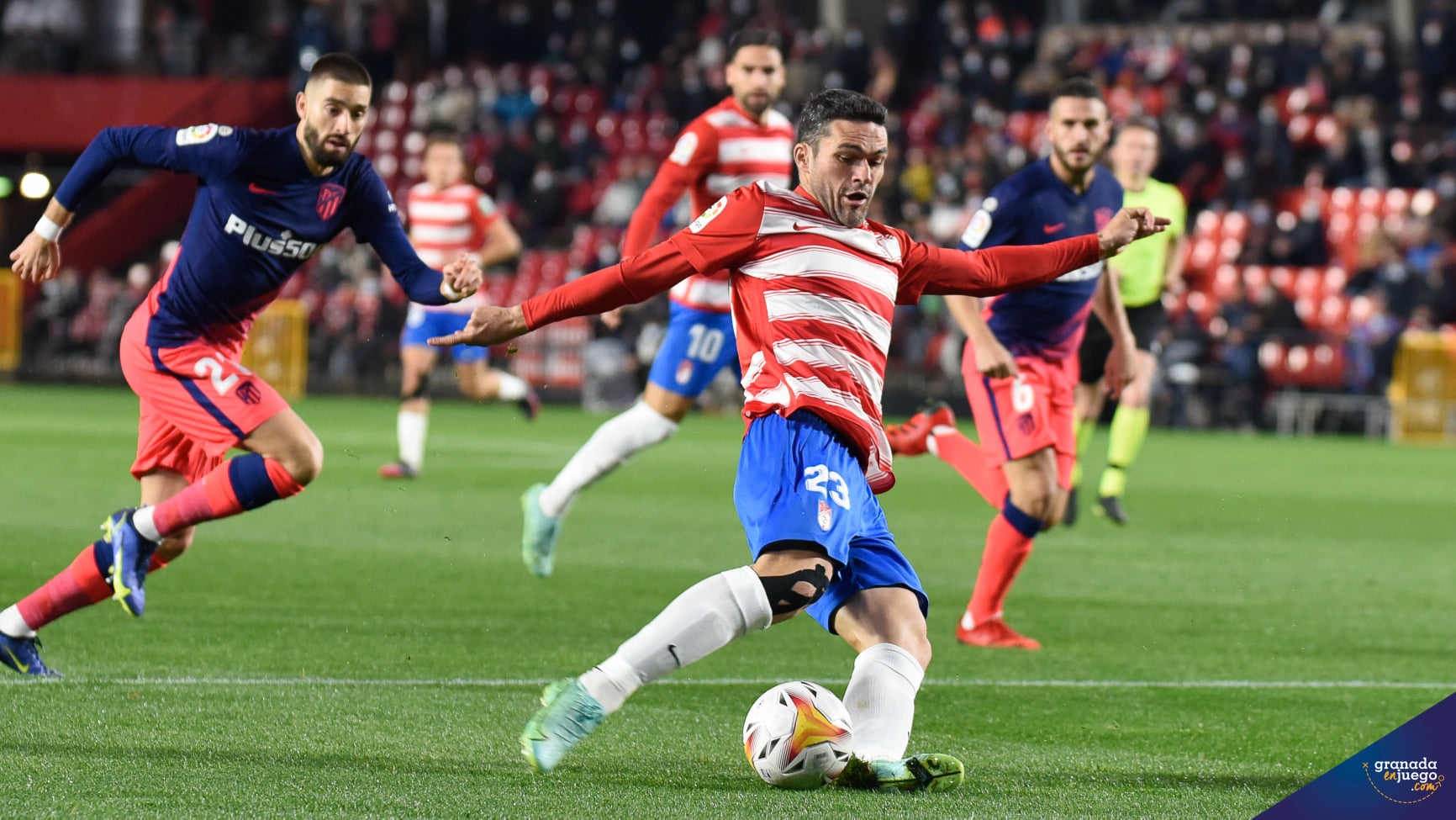 Jorge Molina es el máximo goleador rojiblanco de 2021 con 18 tantos (JOSÉ M. BALDOMERO)