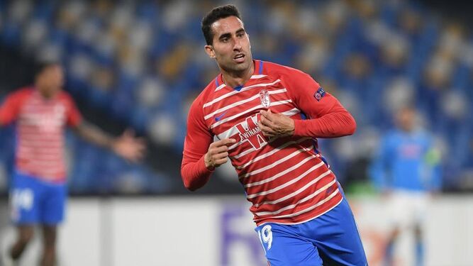 El gol de Montoro en Nápoles fue el más celebrado por la afición del Granada en 2021 (UEFA)
