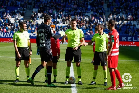 De Mera Escuderos, en los momentos previos al Espanyol - Granada de esta temporada (LALIGA) De Mera Escuderos, en los momentos previos al Espanyol - Granada de esta temporada (LALIGA)