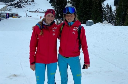 Ana Alonso y María Ordóñez en Flaine (FAM) Ana Alonso y María Ordóñez en Flaine (FAM)