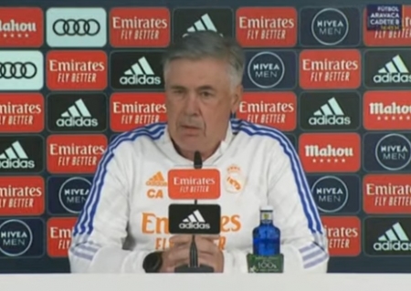 Carlo Ancelotti, en la rueda de prensa previa al choque frente al Granada (RMTV)